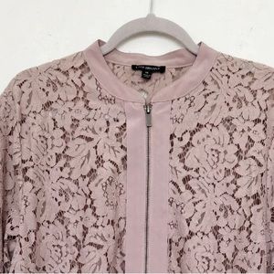 Lane Bryant Pink Lace Cape Jacket
